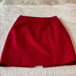 Express Vibrant Red Mini Skirt
